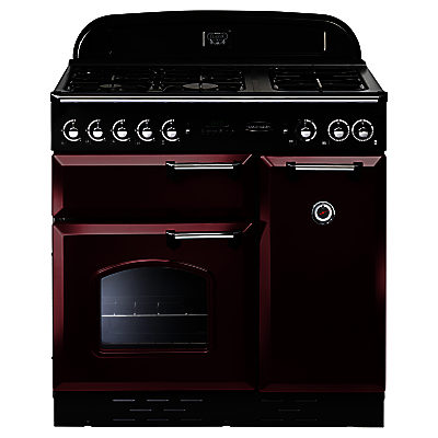 Rangemaster Classic 90 Dual Fuel Range Cooker Cranberry